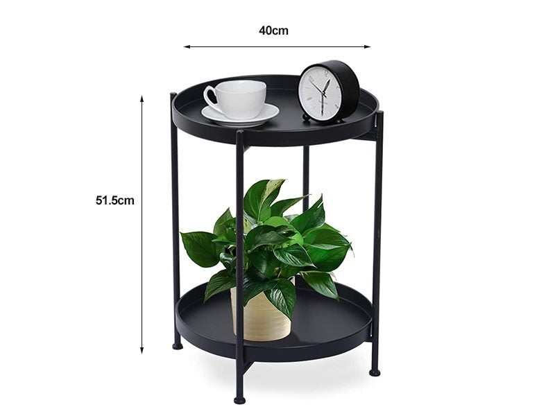 Side Table-Black Carousel 8