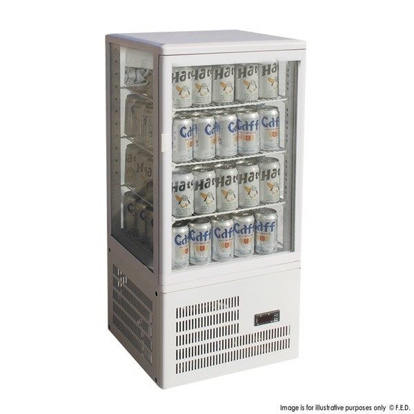 TCBD78W Four-Sided Countertop Display Fridge Chiller Refrigerator White62967360317187113
