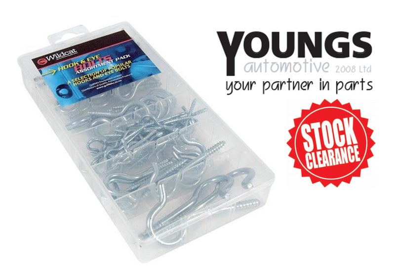 HOOK & EYE BOLT ASSORTMENT *** CLEARANCE *** RRP $24.95 Carousel 1