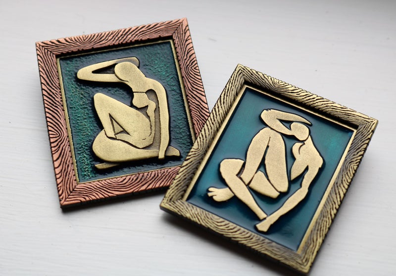 Wearable Art - Brooch - Echo - Blue Nude IV Henri Matisse (Limited Edition) Carousel 1