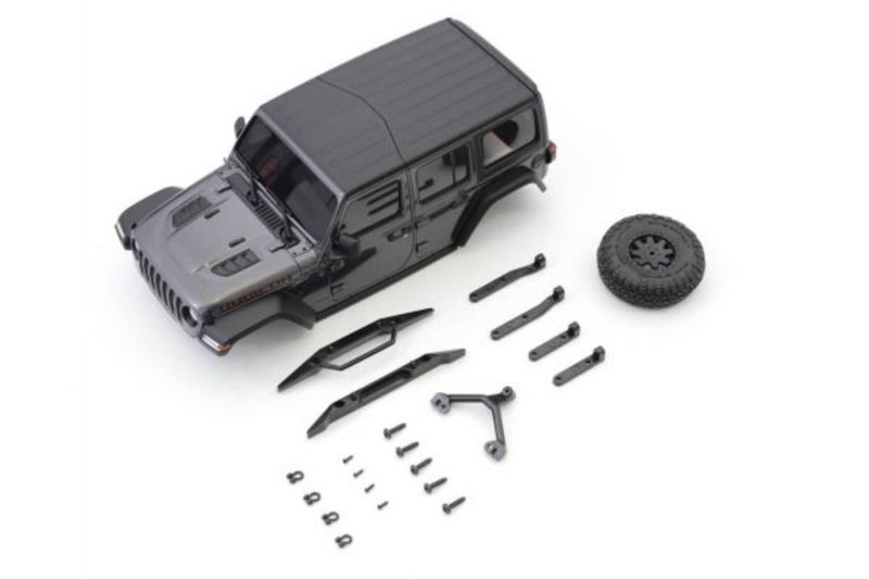 Diecast Car - MX-01 Body Set Jeep Wrangler (Gunmetal) Carousel 1