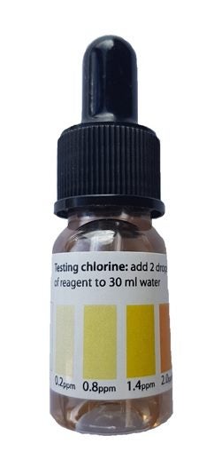 Bottle Chlorine Test Drops, for testing of clear liquids.629357024752651125