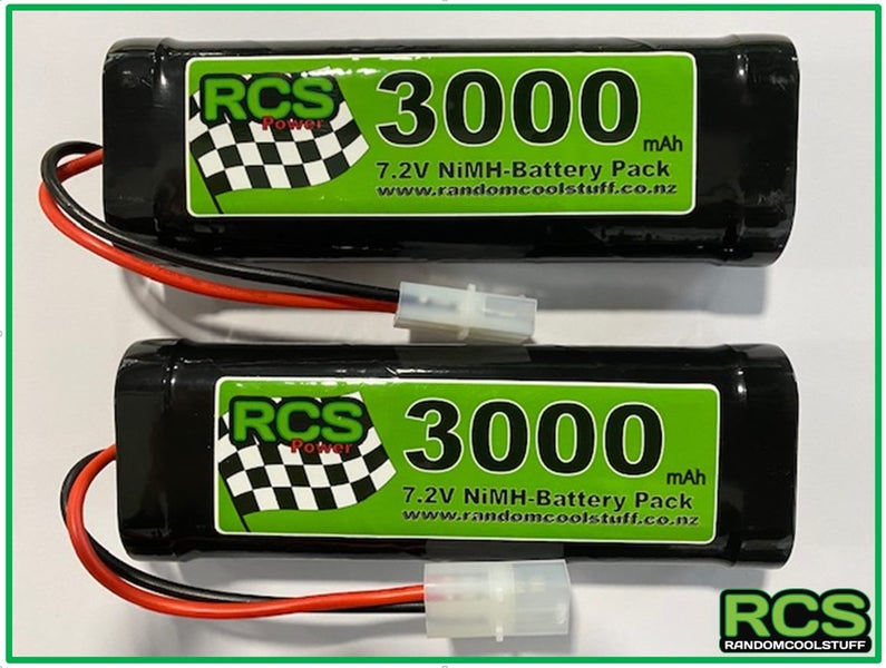 2 x 7.2v 3000maH NiMH Battery for RC cars Carousel 1