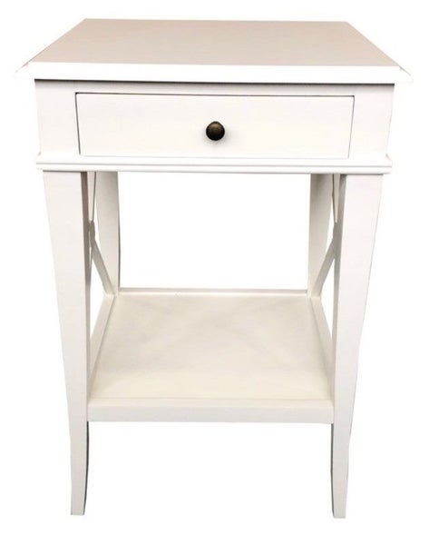 Villa Bedside Table (White) Carousel 2