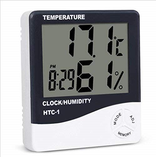 HTC-1 Digital Thermometer Hygrometer Clock Alarm Carousel 1
