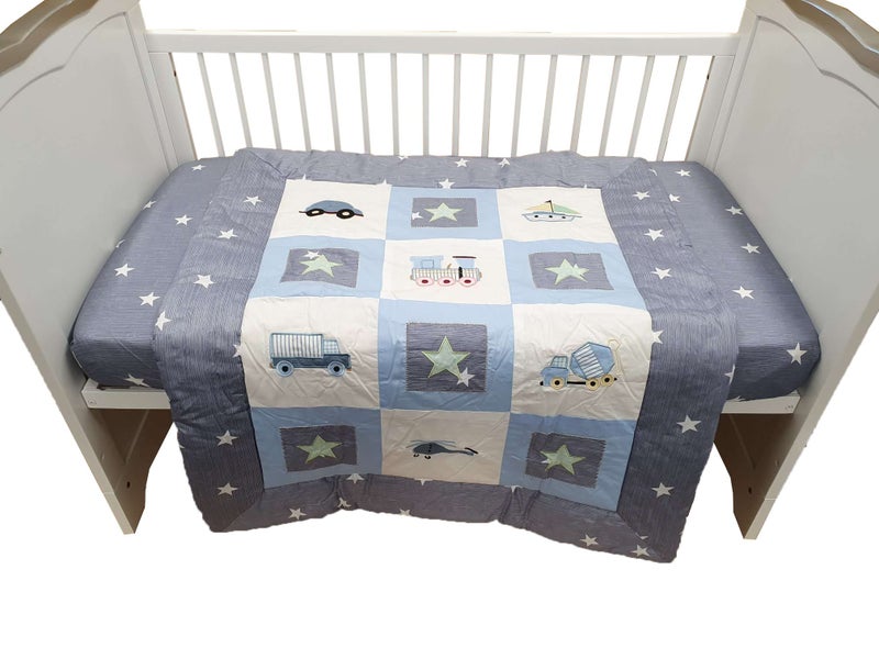 Sleep Tight Cot Bedding Set CARS & TRUCKS Carousel 2