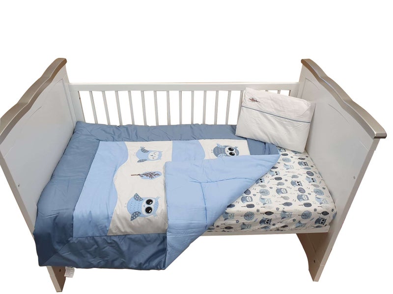 Sleep Tight Cot Bedding Set OWLS Carousel 2