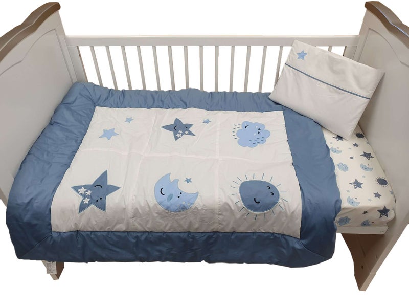 Sleep Tight Cot Bedding Set STARS & MOONS Carousel 2