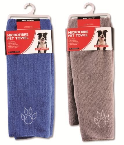 Pet Towel - Microfibre 92cm (Set Of 3 Assorted) Carousel 1