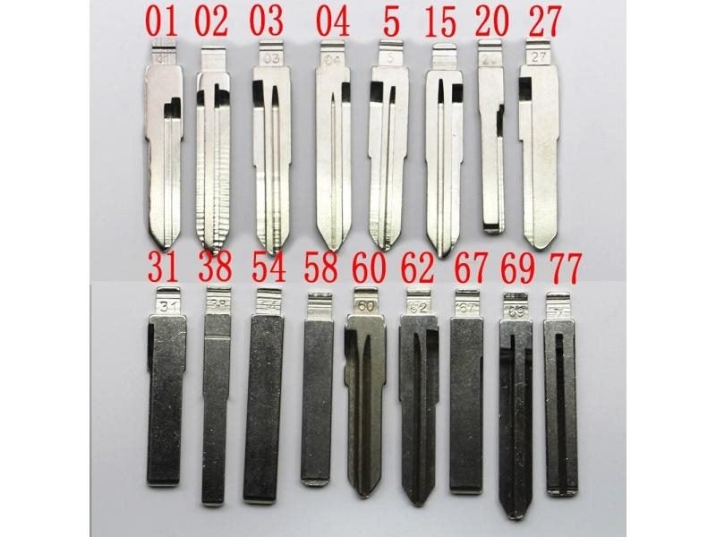 Remote Chain #02 #31B #15 Key Blade Car Key Embryo For Kia Toyota Right Left Carousel 2