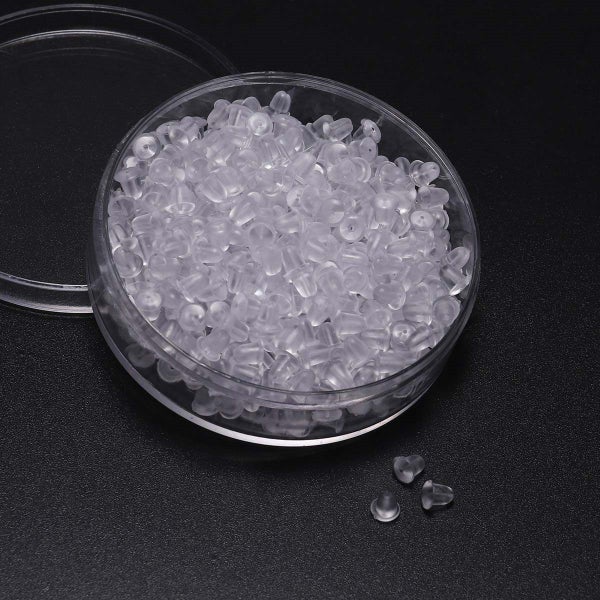 ** Rubber (Silicon) Earring Back Stoppers - MEDIUM - Bullet (x50) ** Carousel 2