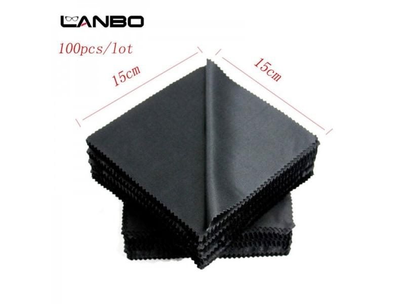 100Psc/LOT 15x15CM Lens Clothes Eyewear Accessories Cleaning Cloth Microfiber Carousel 1