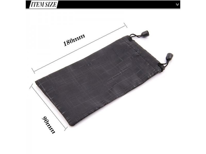 100 Pcs/lot Sunglasses Bag Black Soft Plaid Cloth Good Quality Carousel 1