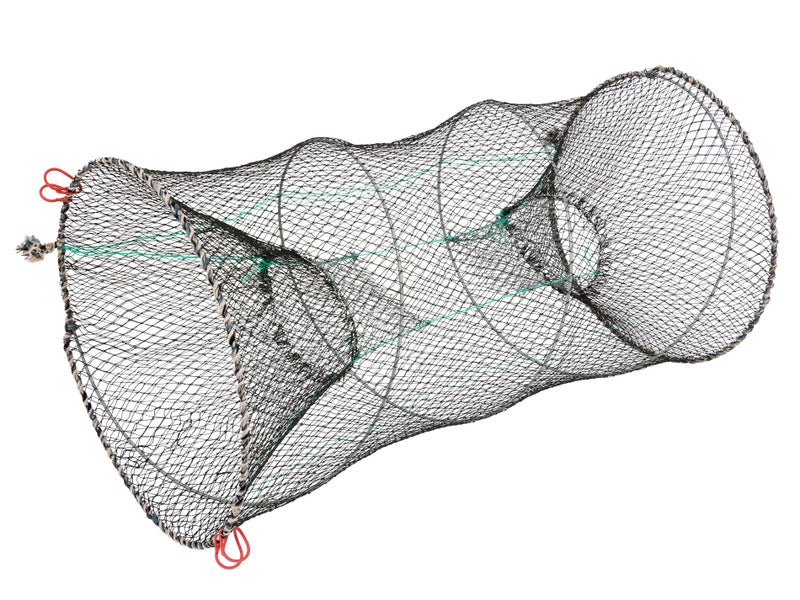 78cm Eel Net Trap - Collapsible Crayfish Shrimp Crab Lobster Pot - Fish Traps Carousel 1