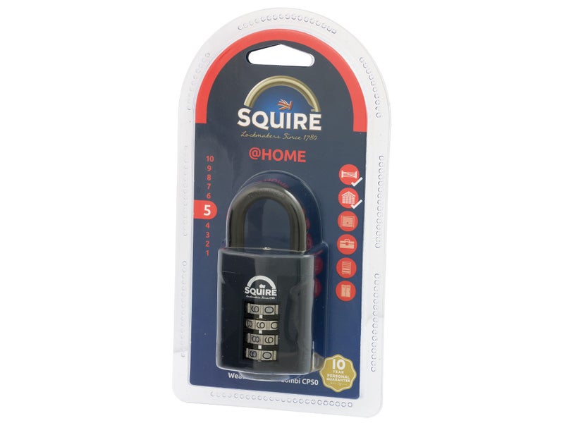 Padlock Combination Lock Secure Weatherproof SQUIRE 50mm Carousel 3
