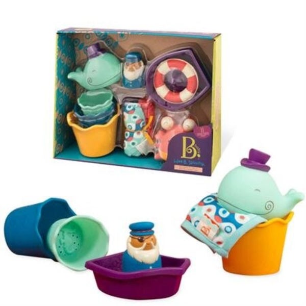 Bathtime Playset - B. Tub Time Wee B. Splashy (30cm) Carousel 1
