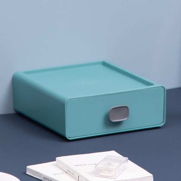 Colorful modular stackable desktop storage drawer office desk organizer Carousel 10