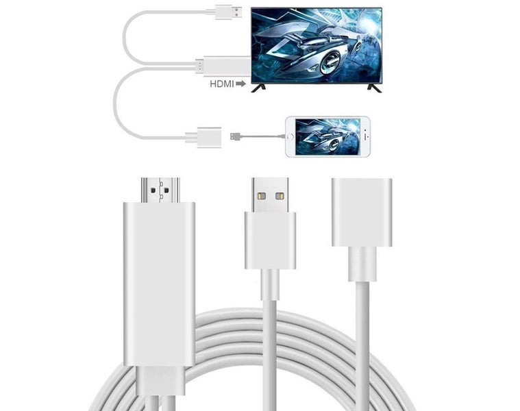 PTN NEW 3 in 1 HDMI Mirroring Cable Miracast AirPlay Mirroring HDTV - Sale Sale Carousel 5