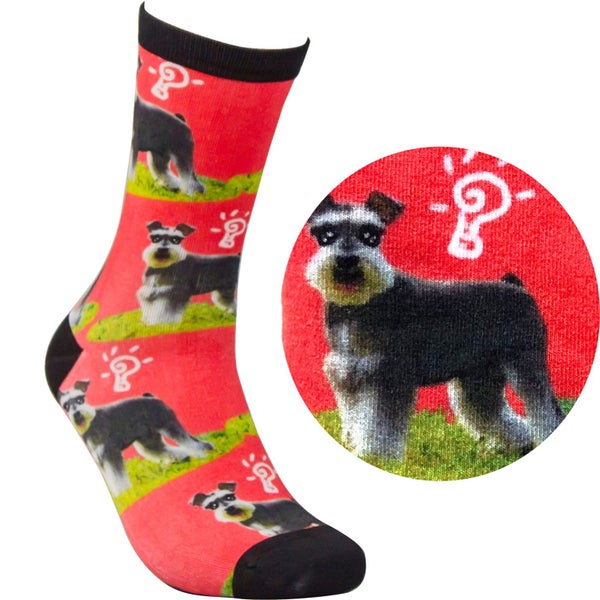 Clearance Sell - Digital printing socks for Schnauzer lovers Carousel 1