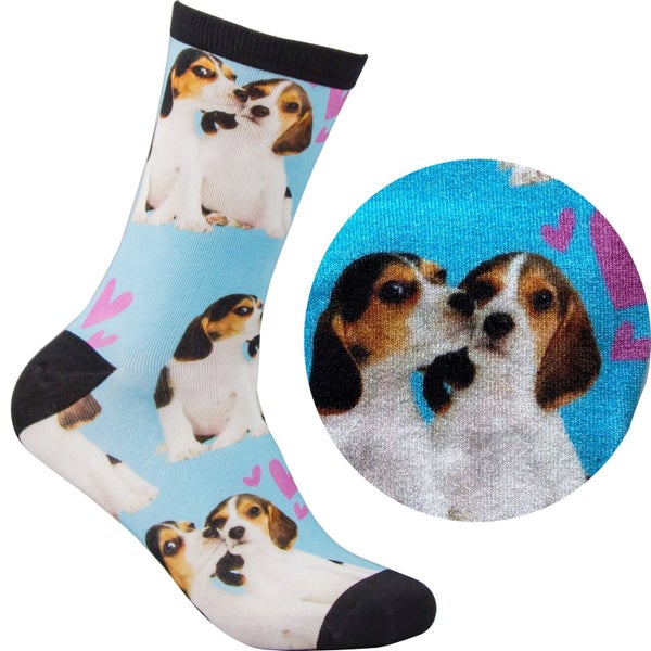 Clearance Sell - Digital printing bamboo socks for Beagle lovers Carousel 1