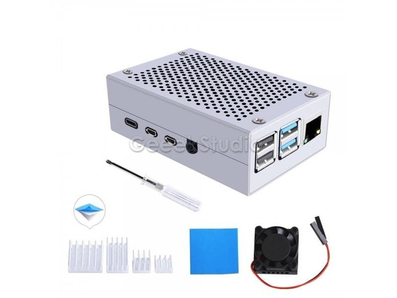 Aluminum Alloy Enclosure Cover Metal Case With Cooling Fan Heatsinks Cooler Carousel 1
