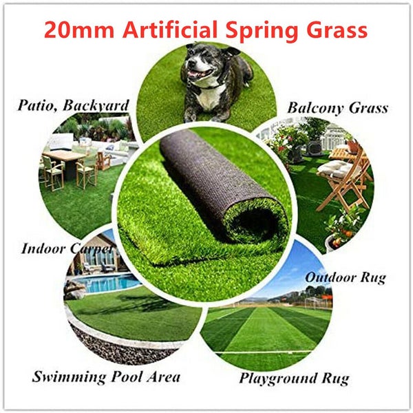 20mm Artificial Spring Grass 2M * 5M / 10SQM Carousel 1