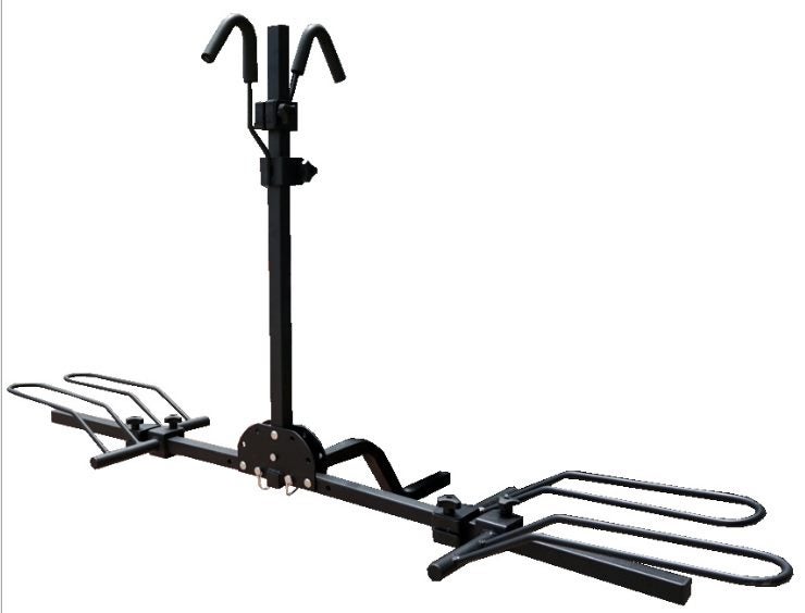 New 2" Hitch Mount Foldable Rear Bike Rack For Car Platform Bicycle Carrier Carousel 1