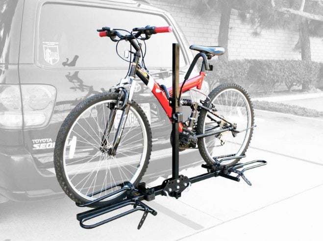 New 2" Hitch Mount Foldable Rear Bike Rack For Car Platform Bicycle Carrier Carousel 2