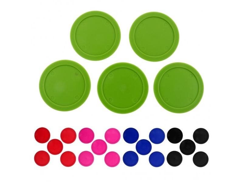 5 Pieces 62mm Air Hockey Replacement Pucks Equipment Air Puck Game Accessories Carousel 2