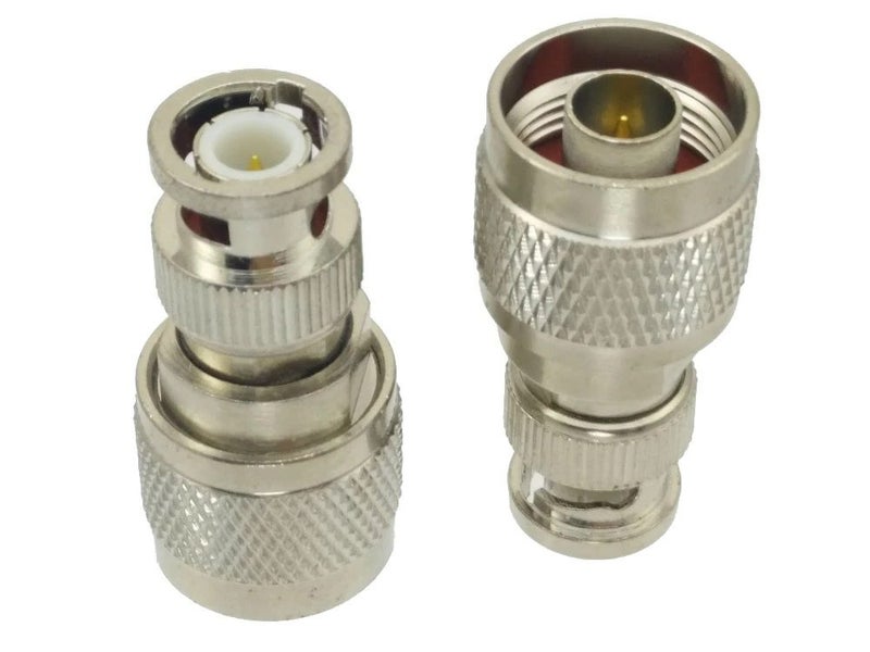N TYPE MALE PLUG TO BNC MALE PLUG JOINER / CONNECTOR / ADAPTOR Carousel 1