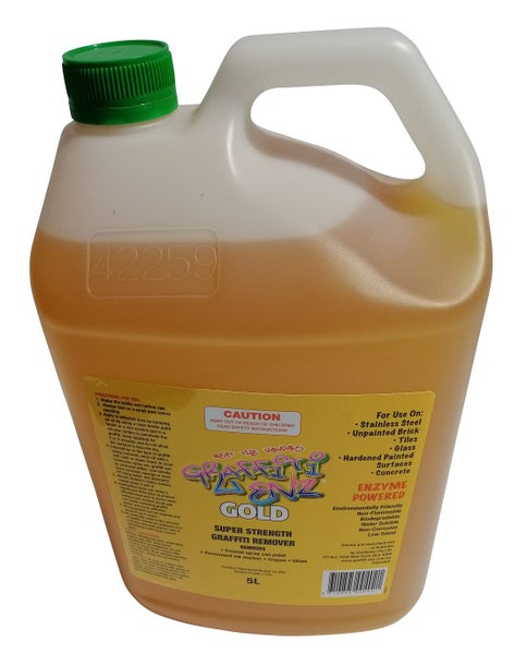 Graffiti-Enz Gold - 5 Litre Bottle - NON TOXIC Carousel 1