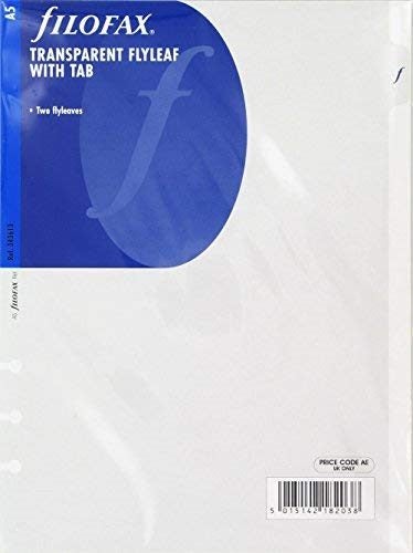 Filofax A5 Transparent Flyleaf with Tab Carousel 1