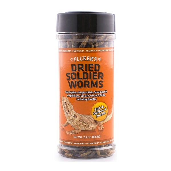 Fluker's Dried Soldier Worms 62.4g Carousel 1