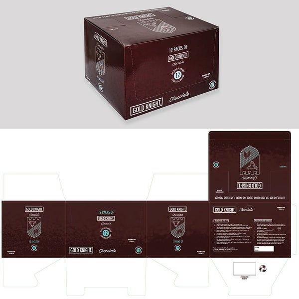 Gold Knight Condoms Chocolate Flavoured 56mm Width 12 x 12s = 144s Carousel 2