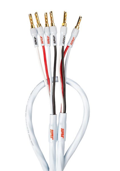 SUPRA RONDO COMBICON 4 X 2.5mm BI-WIRE SPEAKER CABLE - 2 MTR PAIR Carousel 1