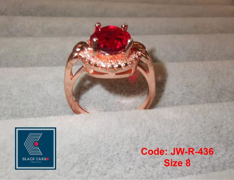 Brand New Oval Ruby Diamond Ring Rose Gold Ring Jewellery *Sale NOW* Carousel 2