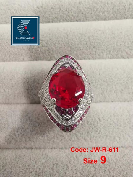 Vintage Diamond Ring 925 Silver Ruby Ring Jewellery *Local STOCK NOW* Carousel 2