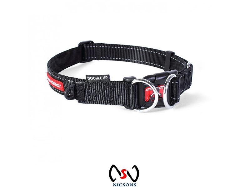 EZYDOG DOUBLE UP DOG COLLAR XLARGE BLACK Carousel 1