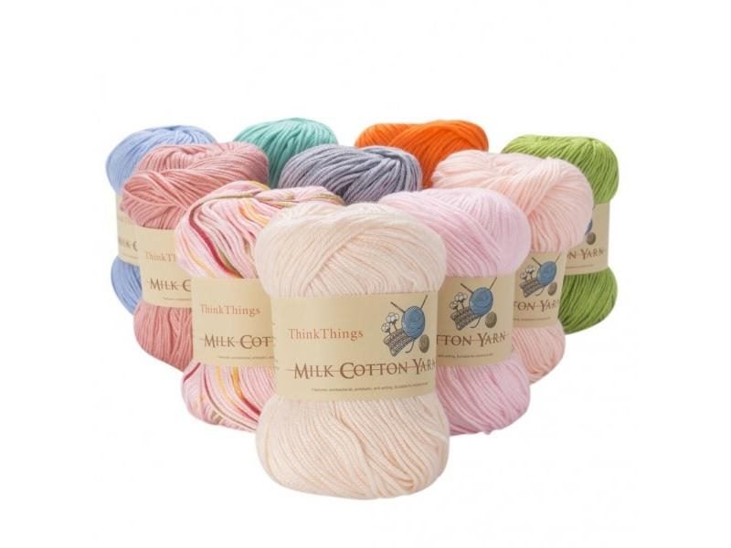 ThinkThings 500g 10balls Lot Milk Cotton Crochet Knitting Yarn Carousel 1