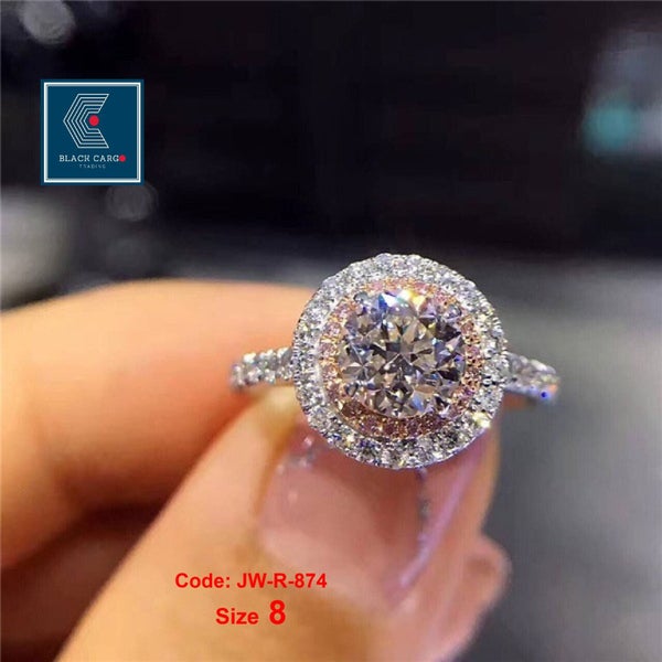 Engagement Diamond Ring Gold Halo Ring Jewellery *Local Buy* Carousel 2