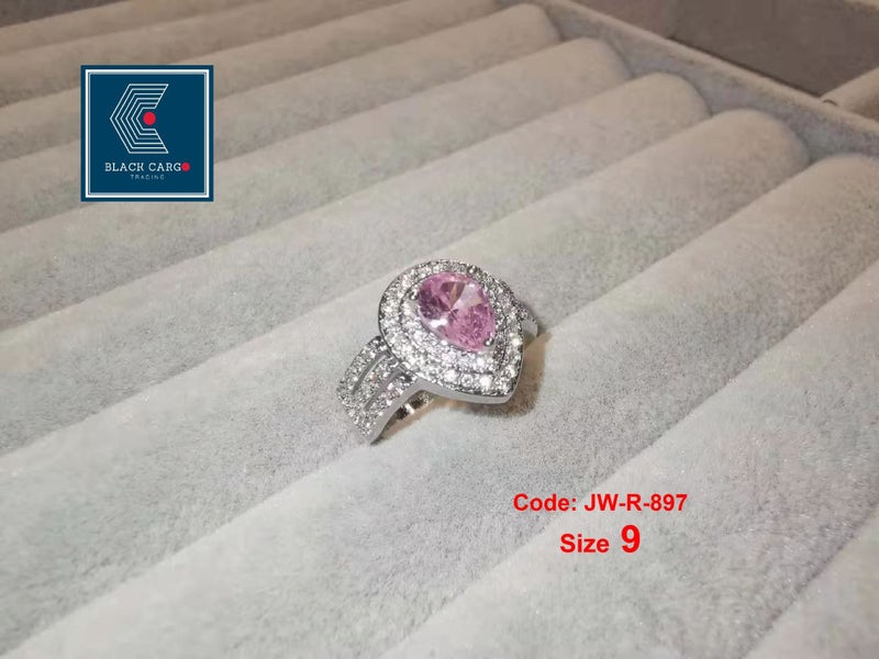 Teardrop Diamond Ring Gold Engagement Ring Jewellery *Local Buy* Carousel 2