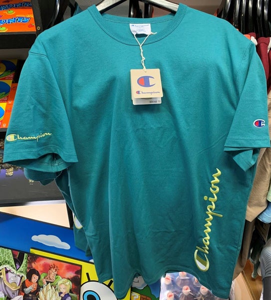 Champion Heritage Small Foggy Ocean Green T-Shirt Carousel 1