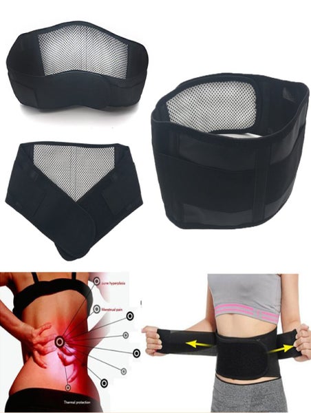 Adjustable Waist Tourmaline Self heating Magnetic Therapy Back Support SMALL62863869497217113