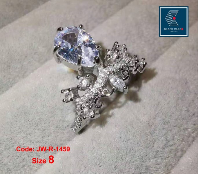 Shiny Bow Diamond Ring Gold Pink Gemstone Jewellery *Local Buy* Carousel 2