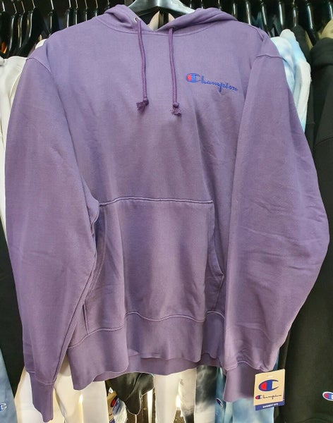 Champion Reverse Weave Vintage Dye Purple Hoodie Pullover Jersey Carousel 1