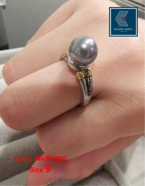 Brand New Pearl Ring 925 Silver Ring Simple Design Jewellery *Clearance* Carousel 2