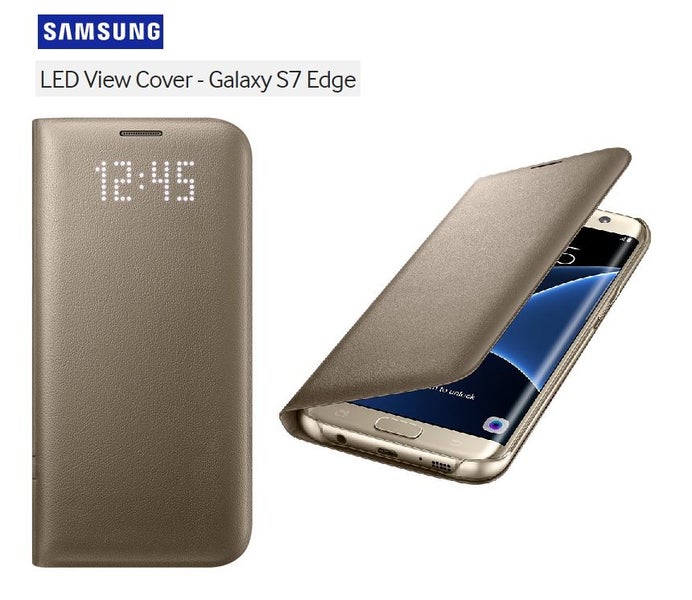 Samsung Galaxy S7 Edge LED Case GOLD Carousel 1