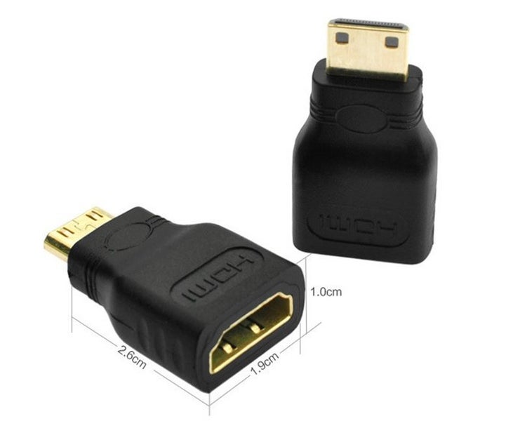 Mini HDMI Male to HDMI Female Adaptor 1080P Converter Adapter Carousel 2