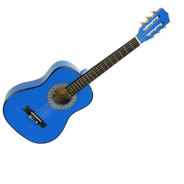 Childrens no-cut acoustic guitar - Blue Carousel 4