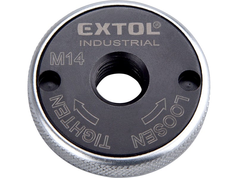 EXTOL Industrial, Tool Less, Quick Release Nut for Angle Grinders M14 Carousel 1